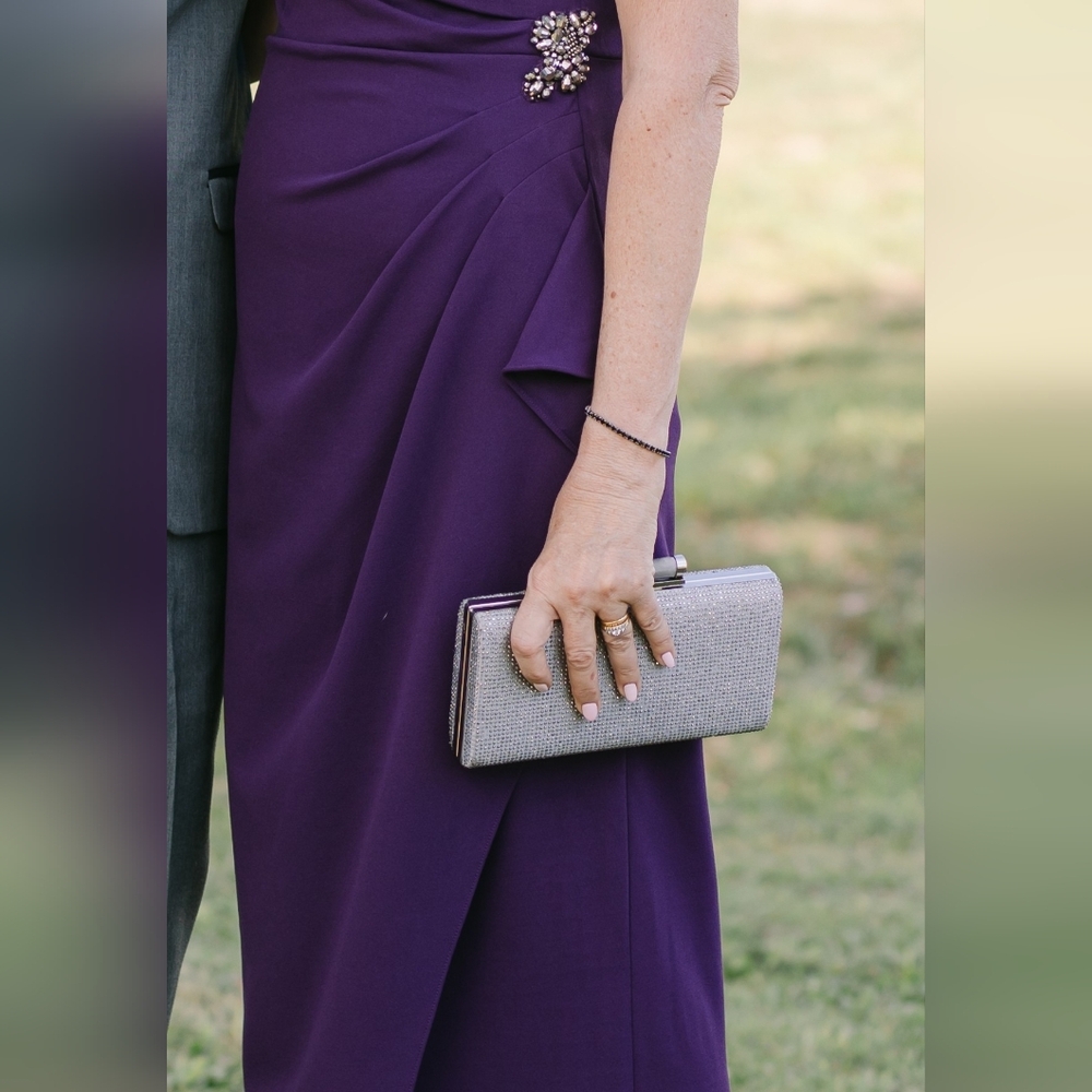 SLNY Deep Purple Dress
